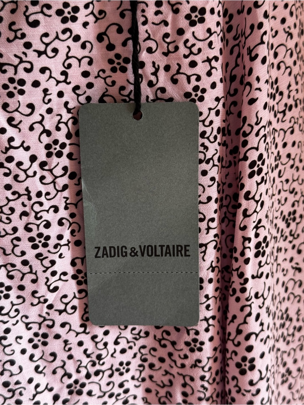 Zadig & Voltaire Women’s Risty Goa Blossom Dress with Black Lace Trim Size L - Picture 5 of 11
